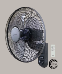 Quạt treo tường Nanoco màu ghi remote NWF1615RC-GR