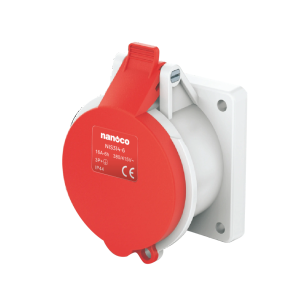 Ổ cắm gắn âm thẳng Nanoco NIS314-6 4P 16A IP44