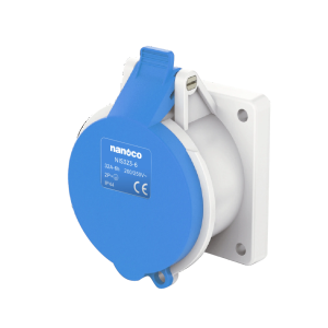 Ổ cắm gắn âm thẳng Nanoco NIS323-6 3P 32A IP44