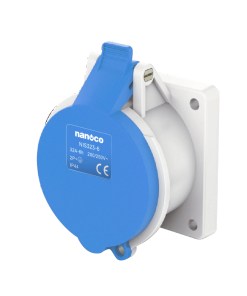 Ổ cắm gắn âm thẳng Nanoco NIS323-6 3P 32A IP44