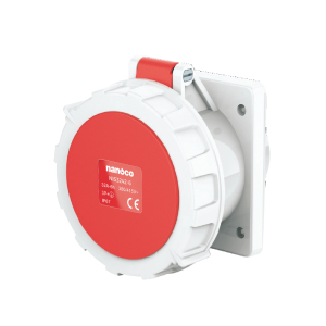 Ổ cắm gắn âm thẳng Nanoco NIS3242-6 4P 32A IP67