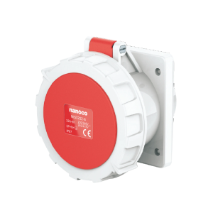 Ổ cắm gắn âm thẳng Nanoco NIS3252-6 5P 32A IP67