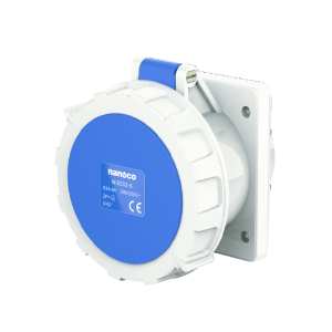 Ổ cắm gắn âm thẳng Nanoco NIS333-6 3P 63A IP67