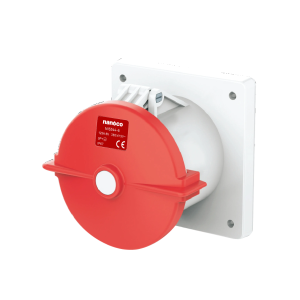 Ổ cắm gắn âm thẳng Nanoco NIS344-6 4P 125A IP67