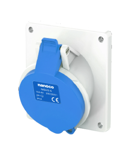 Ổ cắm gắn âm nghiêng Nanoco NIS413-6 3P 16A IP44