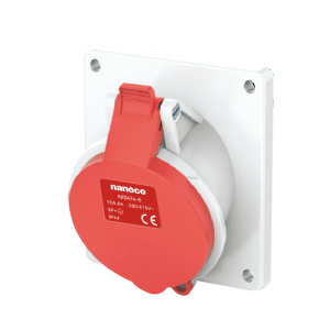 Ổ cắm gắn âm nghiêng Nanoco NIS414-6 4P 16A IP44