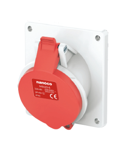Ổ cắm gắn âm nghiêng Nanoco NIS425-6 5P 32A IP44