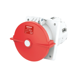 Ổ cắm gắn âm nghiêng Nanoco NIS445-6  5P 125A IP67