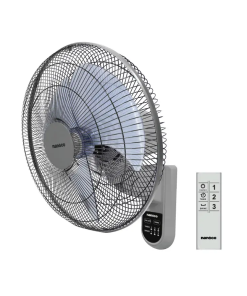 Quạt treo tường Nanoco màu ghi remote NWF1612RC-G