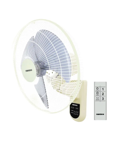 Quạt treo tường Nanoco màu beige remote NWF1612RC-BE